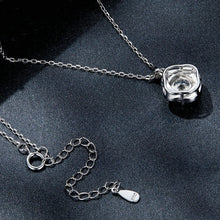 Load image into Gallery viewer, Sterling Silver S925 White Gold Plated Sparkling Moissanite Pendant Necklace, MSN002