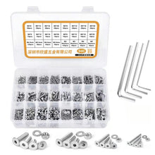 Load image into Gallery viewer, M2/M3/M4/M5 Flat Head Hexagon Socket Screws Gasket Ring Set, 940 PCS/Set