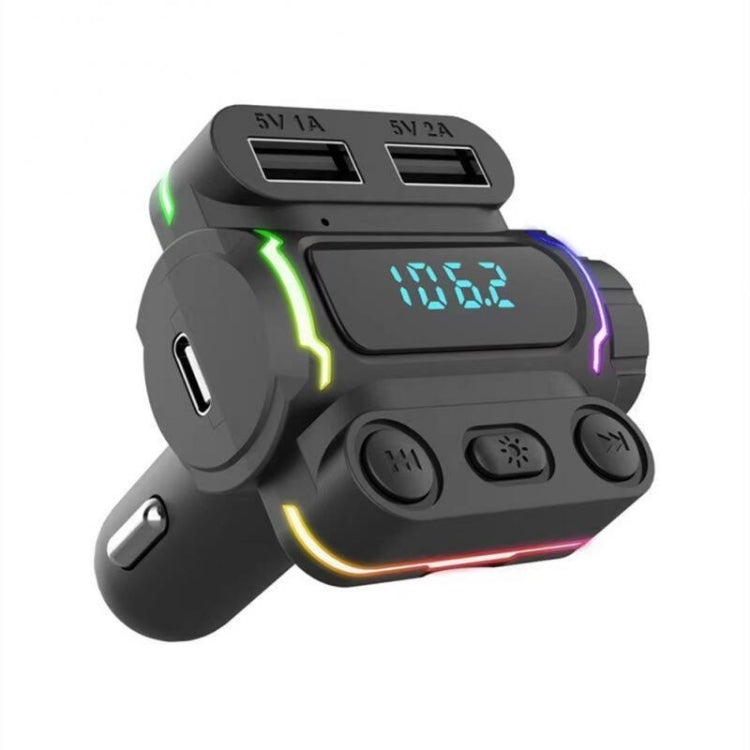 P7 PD20W QC3.0 Dual Fast Charging Car MP3 Player FM Transmitter, P7