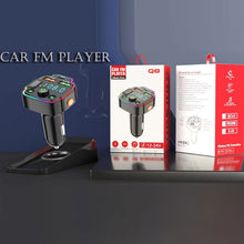 Load image into Gallery viewer, Car Bluetooth FM Transmitter PD Fast Charging Ambient Light, Q6, Q8