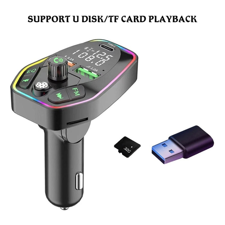 Car Bluetooth MP3 With TYPE-C Port PD Charging FM Transmitter, Q9, Q10