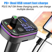 Load image into Gallery viewer, Car Bluetooth MP3 With TYPE-C Port PD Charging FM Transmitter, Q9, Q10