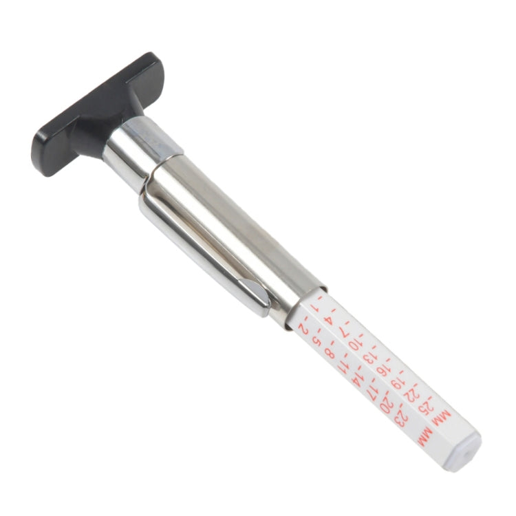0-25mm Car Tyre Tread Depth Gauge, Monochrome, Bicolour
