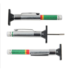 Load image into Gallery viewer, 0-25mm Car Tyre Tread Depth Gauge, Monochrome, Bicolour