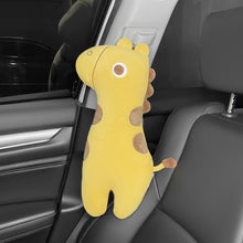 Load image into Gallery viewer, Car Seat Belt Pillow Shoulder Cover Cartoon Insurance Belt, Yellow, Purple, Green