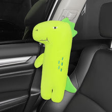 Load image into Gallery viewer, Car Seat Belt Pillow Shoulder Cover Cartoon Insurance Belt, Yellow, Purple, Green