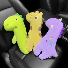 Load image into Gallery viewer, Car Seat Belt Pillow Shoulder Cover Cartoon Insurance Belt, Yellow, Purple, Green
