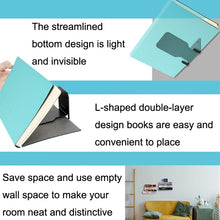Load image into Gallery viewer, Hidden Stainless Steel Suspended Bookshelf Wall Support Frame Wall Mounted Bracket, Stainless Steel Shelf White