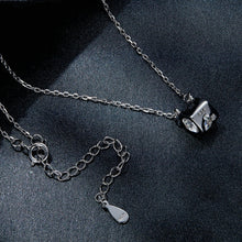 Load image into Gallery viewer, Sterling Silver S925 Sparkling Moissanite Pendant White Gold Plated Necklace, MSN005