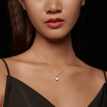 Load image into Gallery viewer, Sterling Silver S925 Hexagonal Moissanite Pendant White Gold Plated Necklace, MSN006