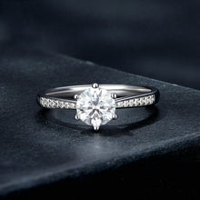 Load image into Gallery viewer, Sterling Silver S925 Six Claw Moissanite Ring White Gold Plated Bracelet, No.6, No.7, No.8, No.9, No.10