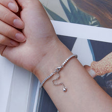 Load image into Gallery viewer, S925 Sterling Silver White Gold Plated Pop Zirconia Bracelet, BSB097