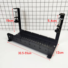 Load image into Gallery viewer, Stretchable Under Desk Cable Management Tray Carbon Steel Cable Organizer Cable Storage Rack, Stretchable Black, Stretchable 30.5-55CM