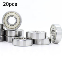 Load image into Gallery viewer, 20pcs Miniature Bearings Silent Deep Groove Ball Bearings, 604zz, 605zz, 606zz, 607zz, 608zz, 609zz, 6000zz, 6001zz, 6002zz