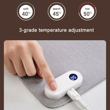 Load image into Gallery viewer, 150W  80x33cm Heated Mouse Pad Digital Display Adjustable Hand Warmer Desk Pad, 110V US Plug  Gray, 110V  US Plug Black, 110V  US Plug Blue, 220V EU Plug Black, 220V EU Plug Gray