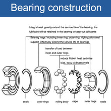 Load image into Gallery viewer, 20pcs 15x35x11mm Deep Groove Ball Bearings Motor Car Special Bearing, 6202ZZ
