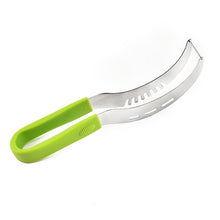 Load image into Gallery viewer, YG-WS03 Stainless Steel Watermelon Clip Easy Access Integrated Plastic Handle Cantaloupe Cut Fruit Cutting Device, Watermelon Clip