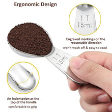 Load image into Gallery viewer, YG-MC12 304 Thickened Stainless Steel Coffee Spoon Scales Scaling Spoon, Large, Small