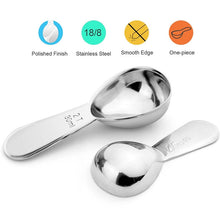 Load image into Gallery viewer, YG-MC12 304 Thickened Stainless Steel Coffee Spoon Scales Scaling Spoon, Large, Small