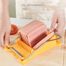 Load image into Gallery viewer, JA-958 Lunch Meat Ham Slicer Household Fruit Cutter Banana Sliced Kitchen Egg Cutter, JA-958 Ham Slicer (White), JA-958 Ham Slicer (Yellow)