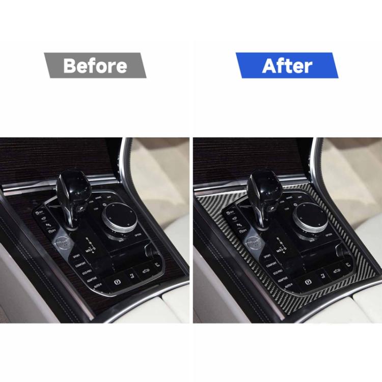 For 2019-2024 BMW 8 Series G14 Left-Hand Drive Central Control Shift Panel Frame Sticker, Left-Hand Drive