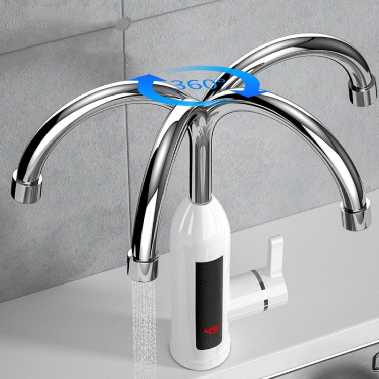 Smart Household Digital Display Instant Hot Kitchen Electric Faucet, Plug:, EU Plug, US Plug, UK Plug