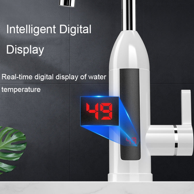 Smart Household Digital Display Instant Hot Kitchen Electric Faucet, Plug:, EU Plug, US Plug, UK Plug