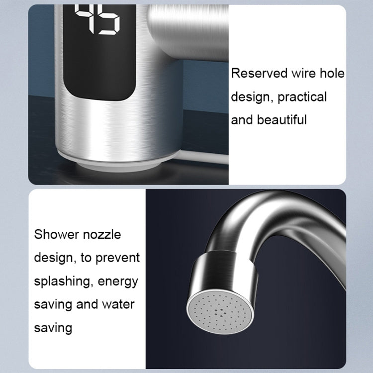Smart Household Digital Display Instant Hot Kitchen Electric Faucet, Plug:, EU Plug, US Plug, UK Plug
