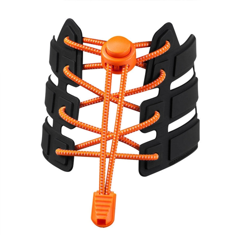 1pair Spring Buckle Lazy Elastic Shoelaces For Adults And Children