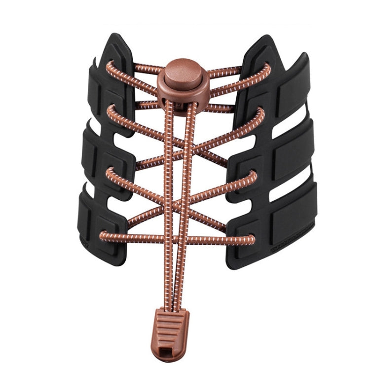 1pair Spring Buckle Lazy Elastic Shoelaces For Adults And Children