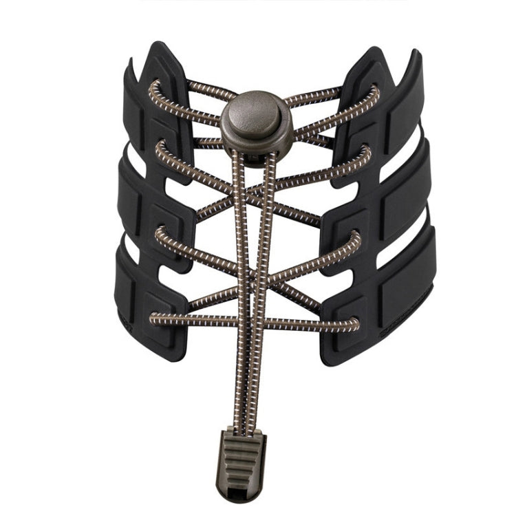 1pair Spring Buckle Lazy Elastic Shoelaces For Adults And Children