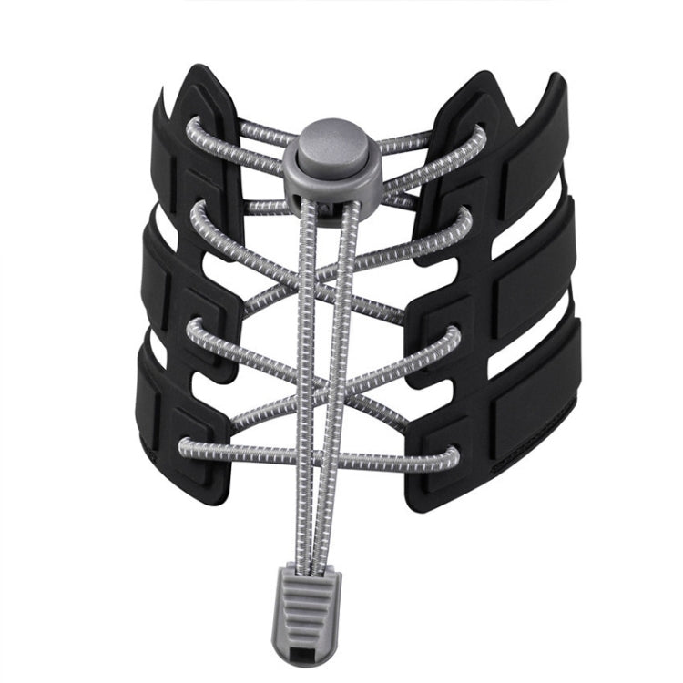 1pair Spring Buckle Lazy Elastic Shoelaces For Adults And Children