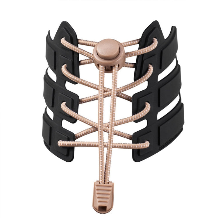 1pair Spring Buckle Lazy Elastic Shoelaces For Adults And Children