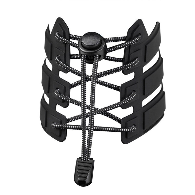 1pair Spring Buckle Lazy Elastic Shoelaces For Adults And Children