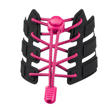Load image into Gallery viewer, 1pair Spring Buckle Lazy Elastic Shoelaces For Adults And Children