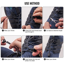 Load image into Gallery viewer, 1pair Spring Buckle Lazy Elastic Shoelaces For Adults And Children