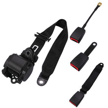 Load image into Gallery viewer, Universal 3-point Car Retrofit Seat Belt With Emergency Locking, Iron Bar Latch, Iron Buckle, Braided Straps