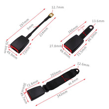 Load image into Gallery viewer, Universal 3-point Car Retrofit Seat Belt With Emergency Locking, Iron Bar Latch, Iron Buckle, Braided Straps