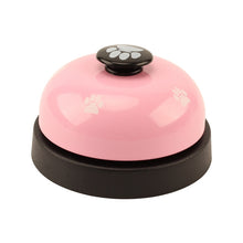 Load image into Gallery viewer, Pet Toy Training Called Dinner Small Bell Footprint Ring Dog Toys, 3pcs Pet Bell Red, 3pcs Pet Bell Pink, 3pcs Pet Bell White, 3pcs Pet Bell Royal Blue, 3pcs Pet Bell Yellow