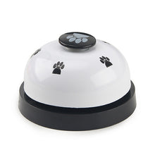 Load image into Gallery viewer, Pet Toy Training Called Dinner Small Bell Footprint Ring Dog Toys, 3pcs Pet Bell Red, 3pcs Pet Bell Pink, 3pcs Pet Bell White, 3pcs Pet Bell Royal Blue, 3pcs Pet Bell Yellow