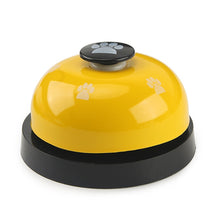 Load image into Gallery viewer, Pet Toy Training Called Dinner Small Bell Footprint Ring Dog Toys, 3pcs Pet Bell Red, 3pcs Pet Bell Pink, 3pcs Pet Bell White, 3pcs Pet Bell Royal Blue, 3pcs Pet Bell Yellow