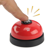 Load image into Gallery viewer, Pet Toy Training Called Dinner Small Bell Footprint Ring Dog Toys, 3pcs Pet Bell Red, 3pcs Pet Bell Pink, 3pcs Pet Bell White, 3pcs Pet Bell Royal Blue, 3pcs Pet Bell Yellow