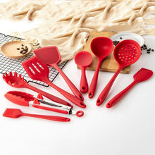 Load image into Gallery viewer, Non-stick High Temperature Resistant Silicone Cookware, Style:Food Clip, Spatula, Soup Spoon, Leak Spoon, Spaghetti Claw, Rice Spoon, Leak Shovel, Scrape, Brush, Food Clip