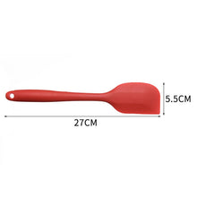 Load image into Gallery viewer, 2pcs Large Integrated Silicone Scraper Chocolate Cream Mixing Knife, Large Purple, Large Orange, Large Red, Large Pink, Large Yellow, Large Blue, Large Black, Large Green