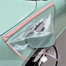 Load image into Gallery viewer, Electric Vehicle Charging Port Magnetic Transparent Rain Cover, Rain Cover Yellow, Rain Cover Blue, Rain Cover Pink, Rain Cover White, Rain Cover Black, Rain Cover Transparent Green