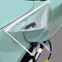 Load image into Gallery viewer, Electric Vehicle Charging Port Magnetic Transparent Rain Cover, Rain Cover Yellow, Rain Cover Blue, Rain Cover Pink, Rain Cover White, Rain Cover Black, Rain Cover Transparent Green