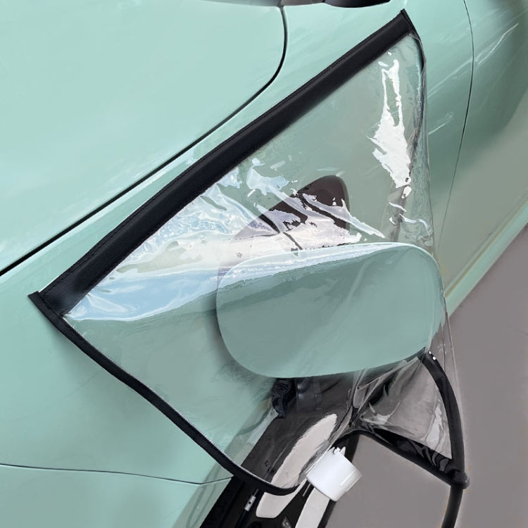 Electric Vehicle Charging Port Magnetic Transparent Rain Cover, Rain Cover Yellow, Rain Cover Blue, Rain Cover Pink, Rain Cover White, Rain Cover Black, Rain Cover Transparent Green