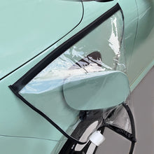 Load image into Gallery viewer, Electric Vehicle Charging Port Magnetic Transparent Rain Cover, Rain Cover Yellow, Rain Cover Blue, Rain Cover Pink, Rain Cover White, Rain Cover Black, Rain Cover Transparent Green