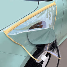 Load image into Gallery viewer, Electric Vehicle Charging Port Magnetic Transparent Rain Cover, Rain Cover Yellow, Rain Cover Blue, Rain Cover Pink, Rain Cover White, Rain Cover Black, Rain Cover Transparent Green