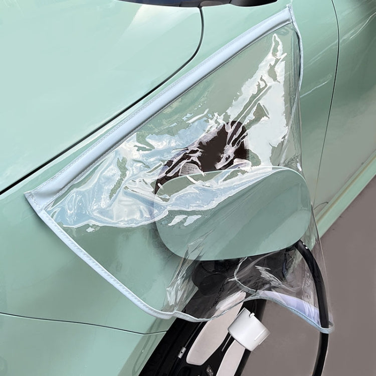 Electric Vehicle Charging Port Magnetic Transparent Rain Cover, Rain Cover Yellow, Rain Cover Blue, Rain Cover Pink, Rain Cover White, Rain Cover Black, Rain Cover Transparent Green